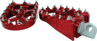 FLO MOTORSPORTS-MOTO STYLE FOOTPEG SET 2"X3.125" V2 MX STYLE FOR HARLEY DAVIDSON-DYNA/FXR/ SPORTSTER