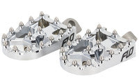 FLO MOTORSPORTS-MOTO STYLE FOOTPEG SET 2"X3.125" V2 MX STYLE FOR HARLEY DAVIDSON-DYNA/FXR/ SPORTSTER
