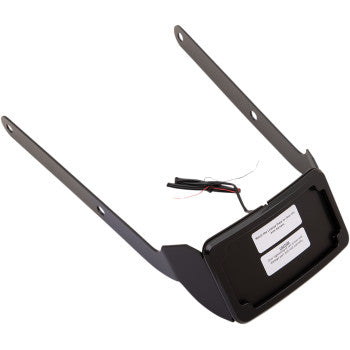 CYCLE VISIONS- Curved License Plate Mounts w/ Frame and LED Lights