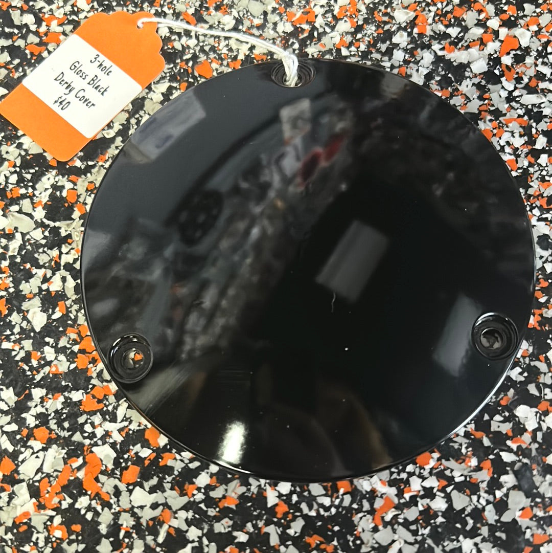 3-Hole Derby Cover- Gloss Black