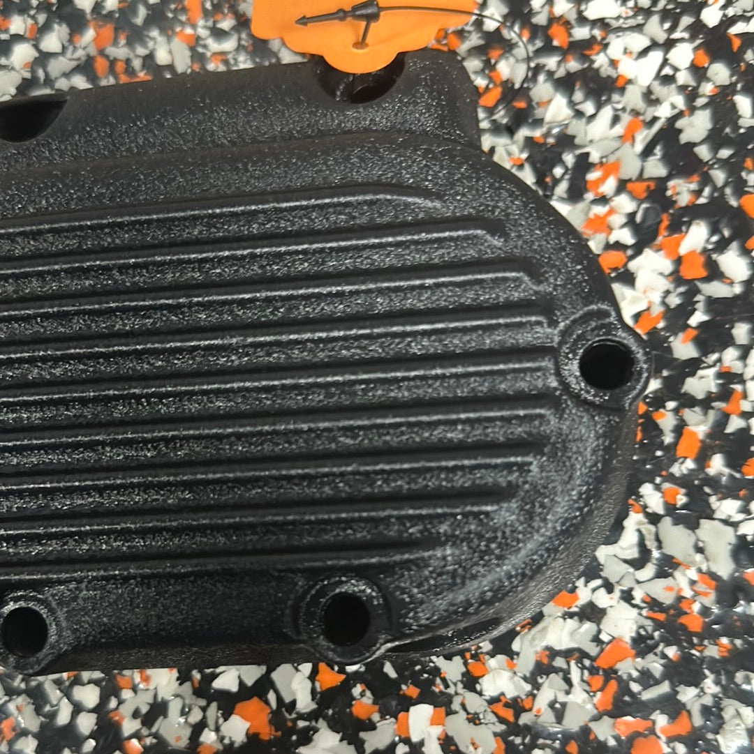 5-Speed Trans Cover- Finned Wrinkle Black
