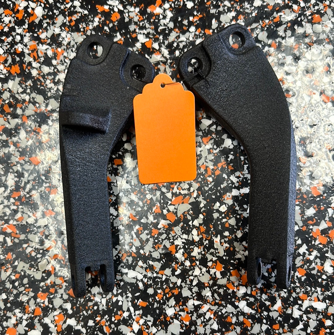 ‘06-17 Dyna- Rear Passenger Peg mounts- “Wrinkle” Black