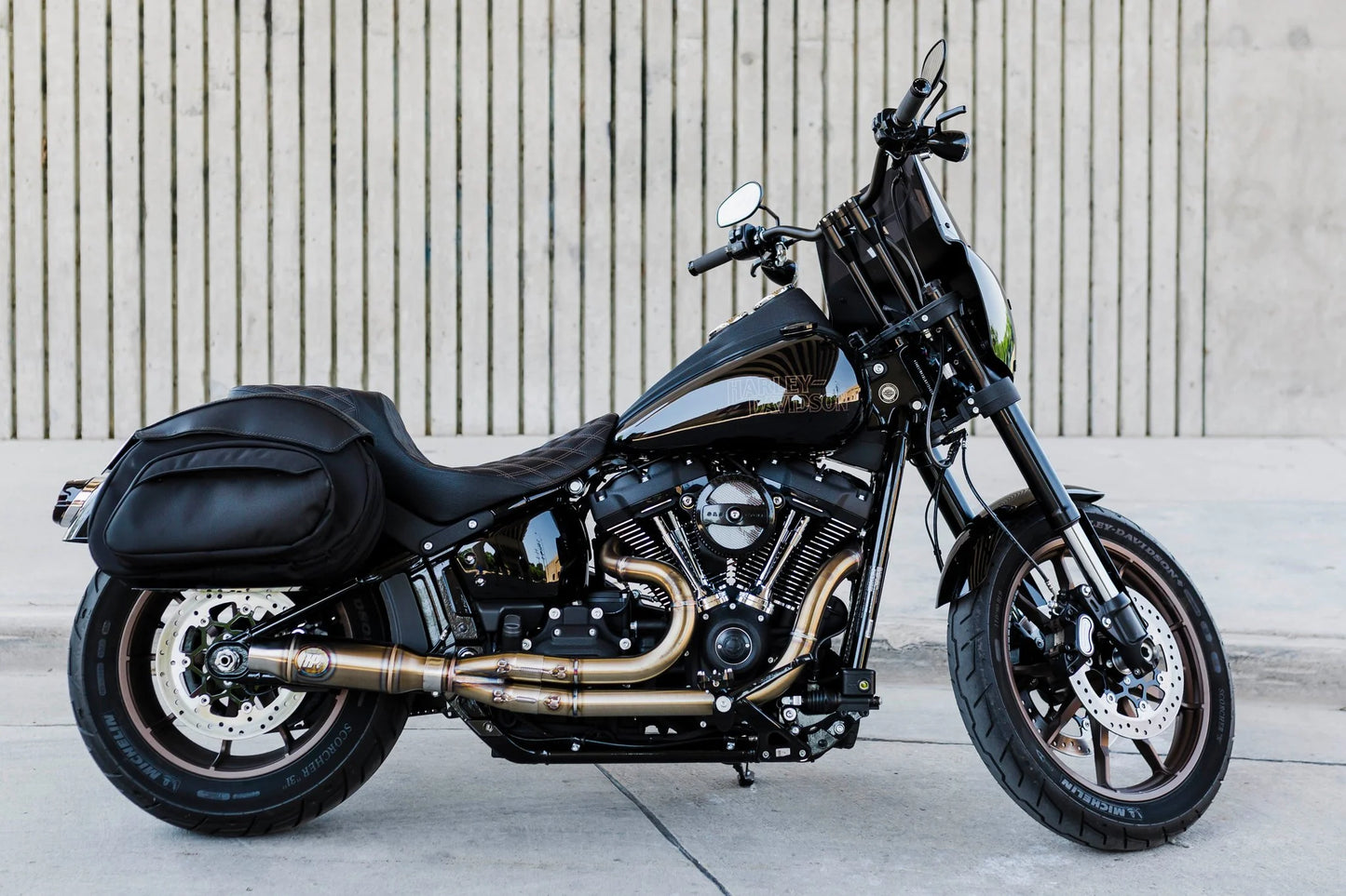 LEATHER PROS- E-Z Mount V3 M8 Saddlebags - All 2018-Present Softail Models EXCEPT Deluxe, Heritage, Fat Boy, and Breakout