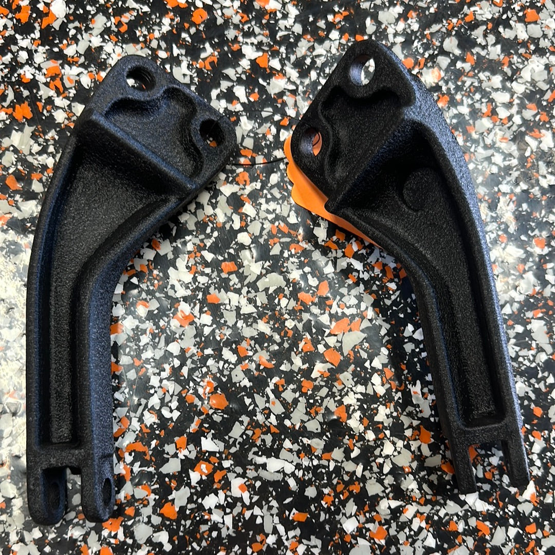 ‘06-17 Dyna- Rear Passenger Peg mounts- “Wrinkle” Black
