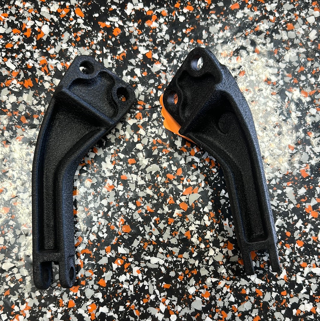 ‘06-17 Dyna- Rear Passenger Peg mounts- “Wrinkle” Black