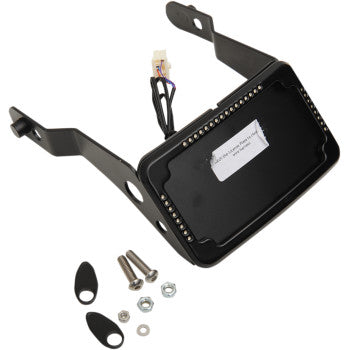CYCLE VISIONS- Curved License Plate Mounts w/ Frame and LED Lights