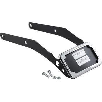 CYCLE VISIONS- Curved License Plate Mounts w/ Frame and LED Lights