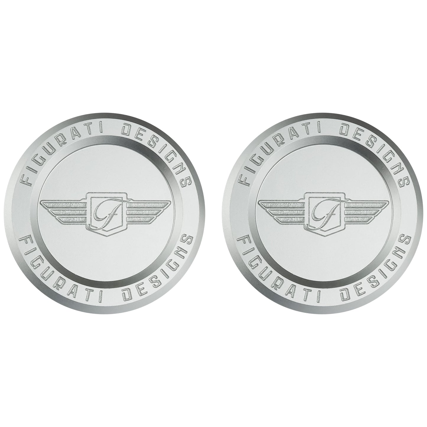 Performance Aluminum Front Axle Nut Covers - Silver