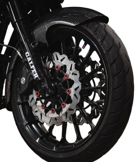 HOFMANN DESIGNS CARBON FIBER MID-LGTH FRONT FENDER 19" FLH