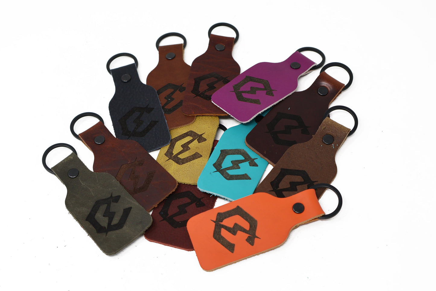 Bolt Leather Keychain