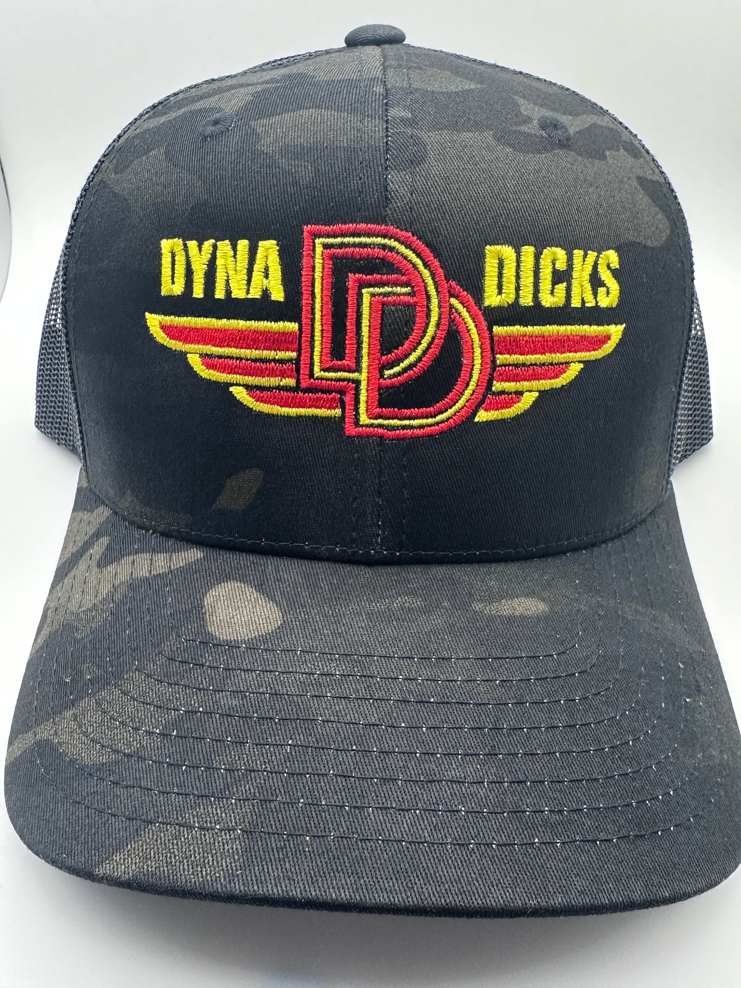 Dyna Dicks Embroidered Trucker Hat | Yupoong 6506 Retro Mesh Snapback