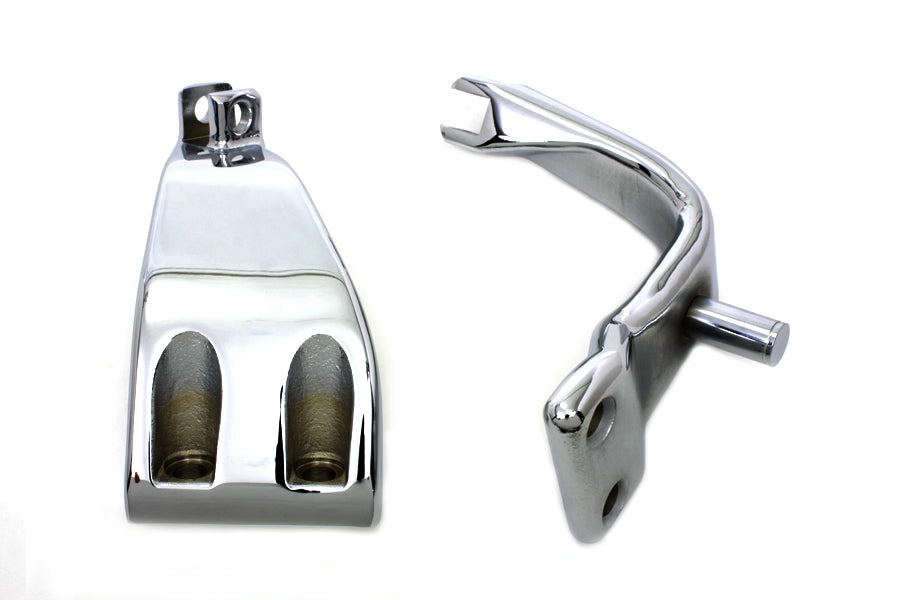 V-TWIN MANUFACTURING- DYNA Mid Mount Set- CHROME
