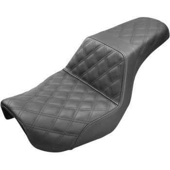 Saddlemen Step-Up Seat Full Lattice Stitch - Black - Dyna