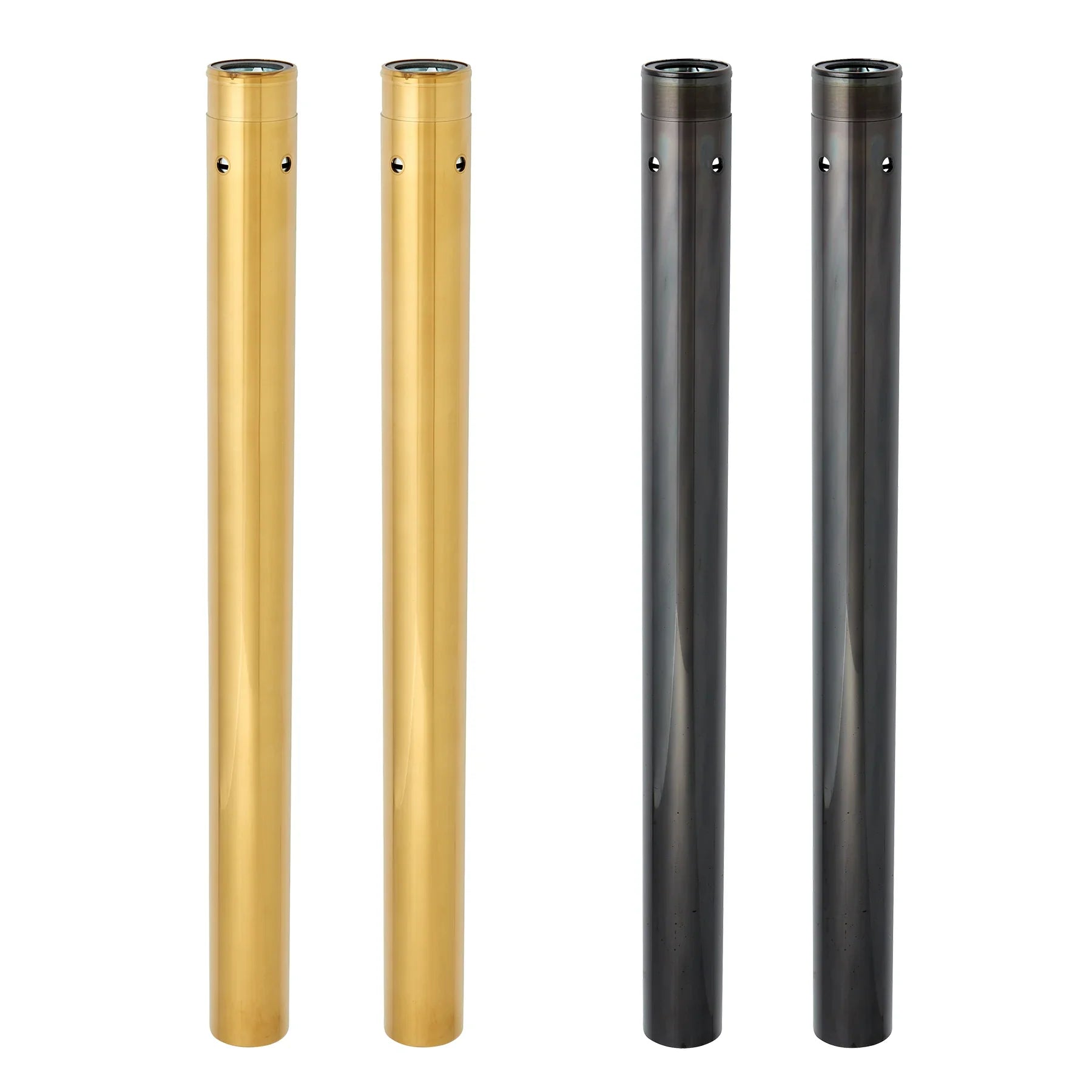 49mm gold and black fork tubes for Harley Bagger Softail