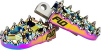 FLO MOTORSPORTS-MOTO STYLE FOOTPEG SET  2"X3.125" V2 MX STYLE FOR HARLEY DAVIDSON-DYNA/FXR/ SPORTSTER
