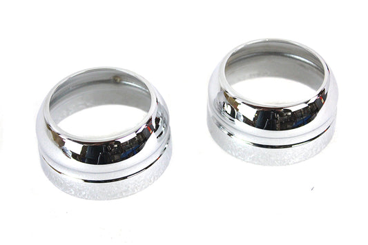 V-Twin Manufacturing| FXD '06-17 49mm Fork Boot Cover Set Chrome