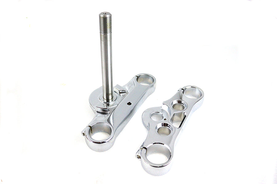 V-Twin Manufacturing| FXD 49mm Triple Tree Set Chrome