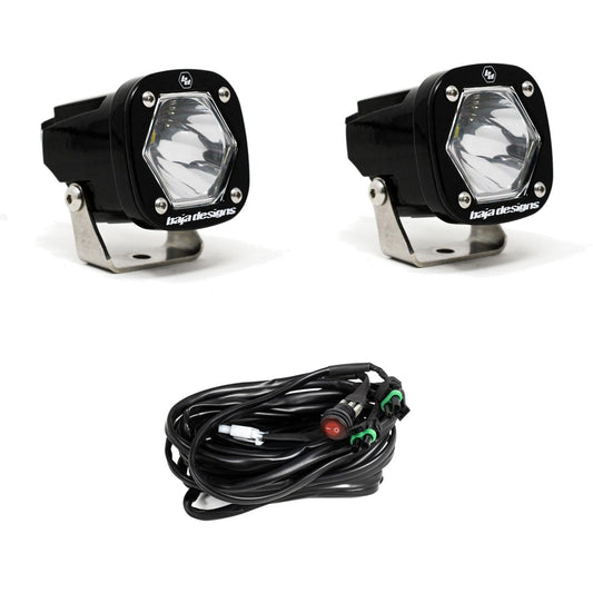 Baja Designs- S1 Black LED Auxiliary Light Pod Pair - Universal