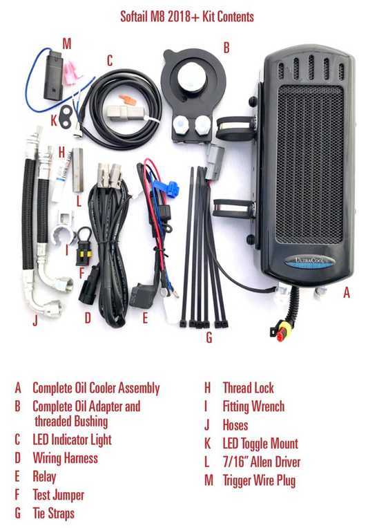 Ultra Cool| M8 Softail Oil Cooler