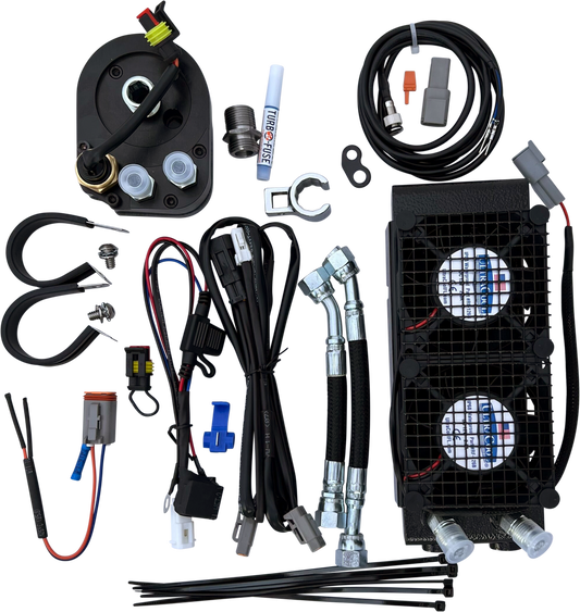 Ultra Cool| Softail Side Mount Oil Cooler