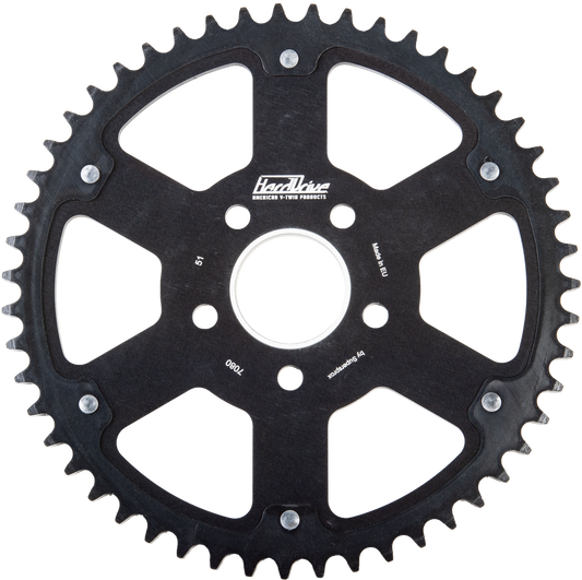 HARDDRIVE- Carbon Tooth Sprocket- Big Twin/ XL '84-25