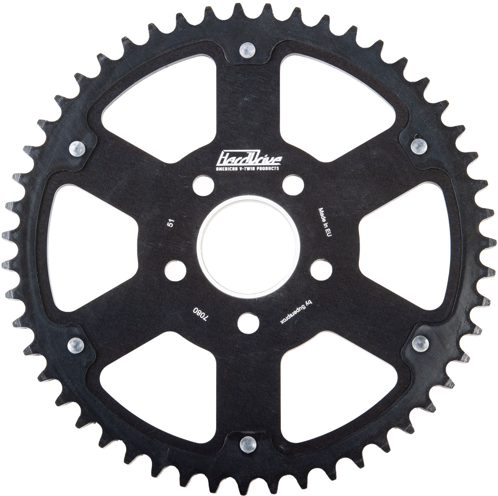 HARDDRIVE- Carbon Tooth Sprocket- Big Twin/ XL '84-25
