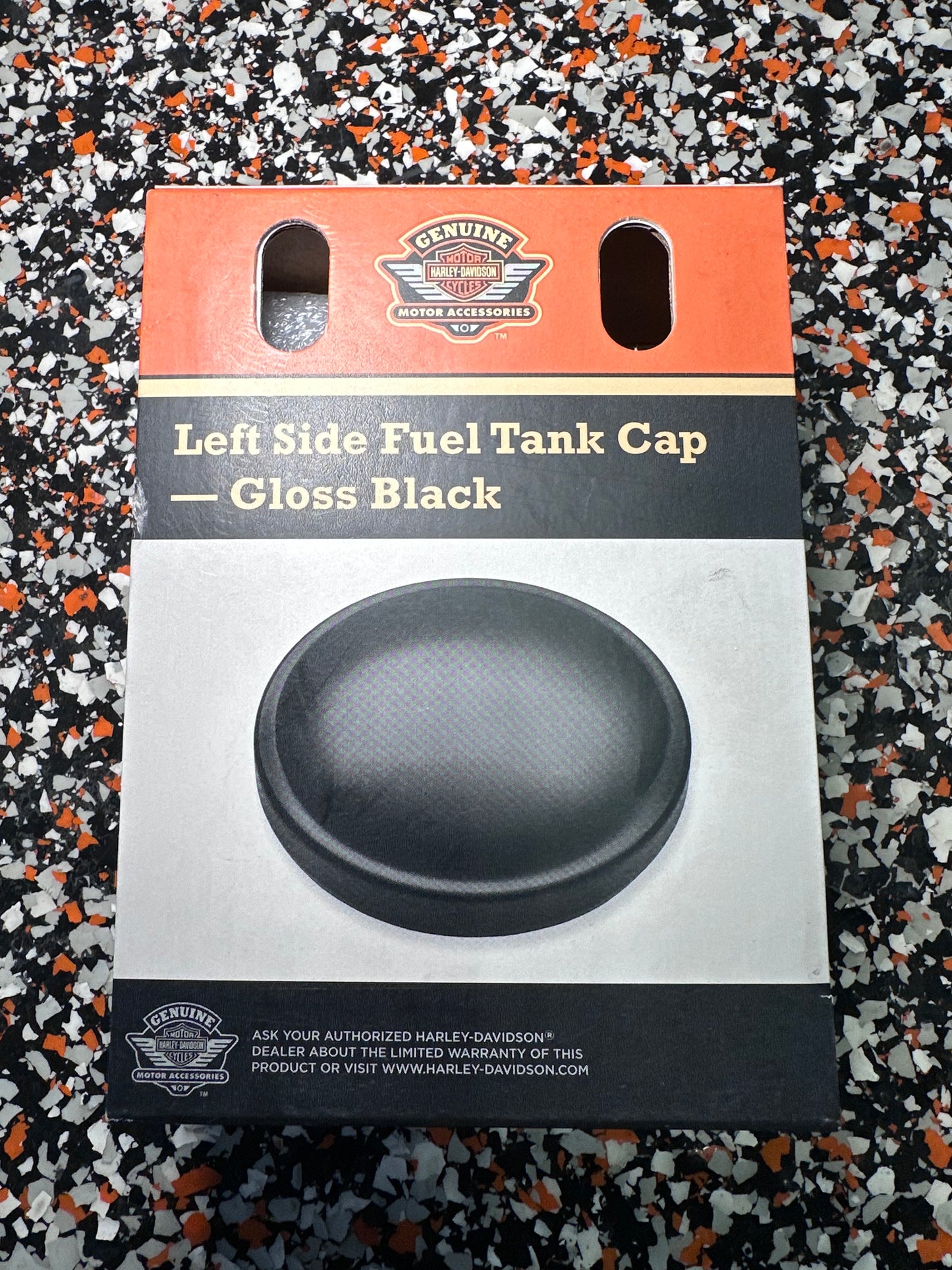 Harley Davidson- Gloss Black- Left Side Fuel Tank Cap