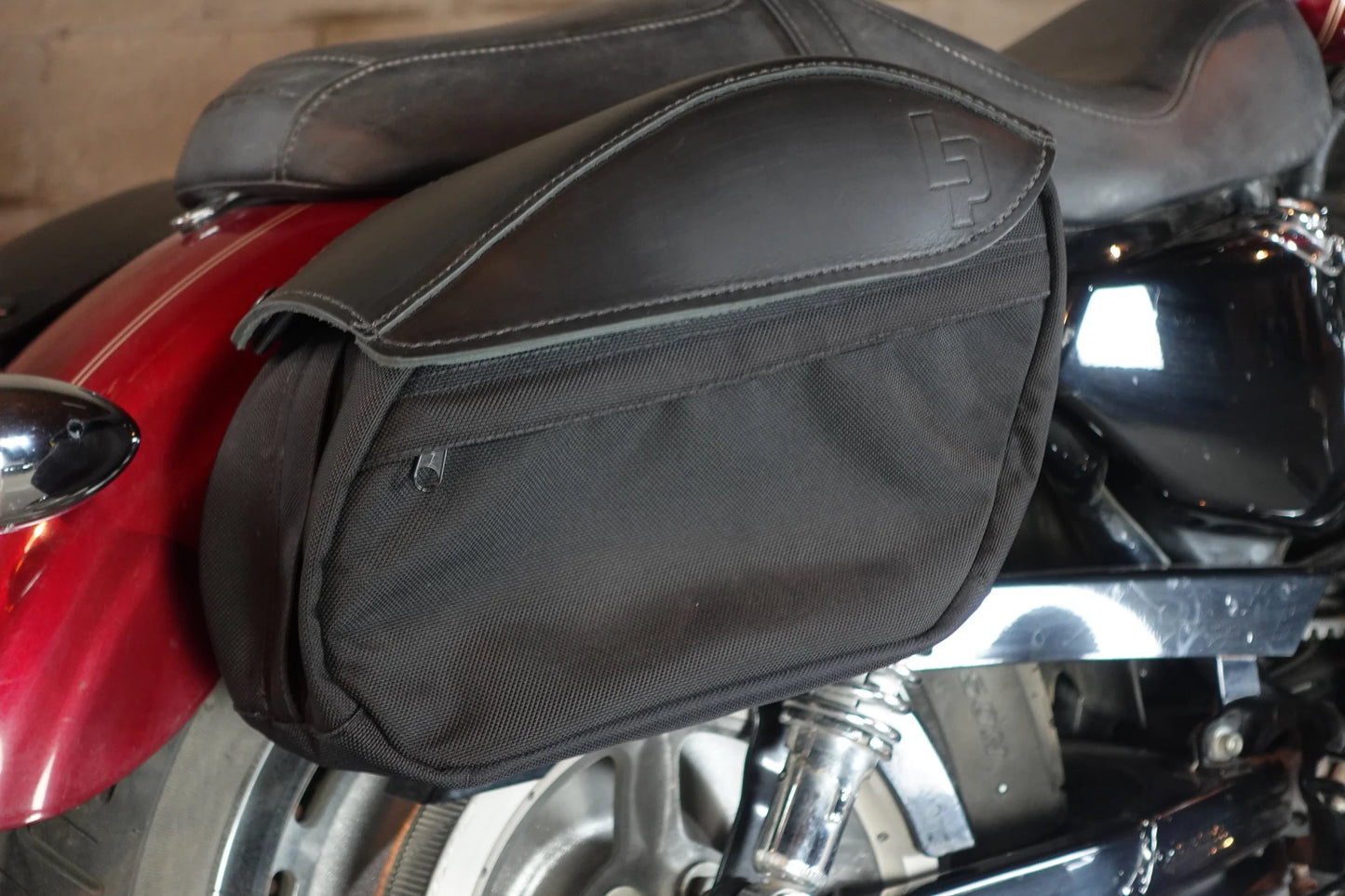 LEATHER PROS-  Retro Series Mini Sportster Saddlebags -All Sportster Models Through 2021