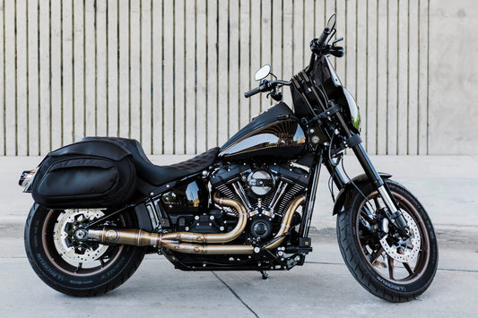 LEATHER PROS-  E-Z Mount V3 M8 Saddlebags - All 2018-Present Softail Models EXCEPT Deluxe, Heritage, Fat Boy, and Breakout