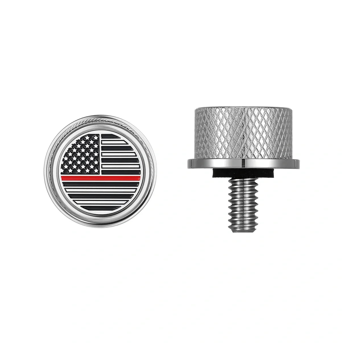 Stainless-Steel Red Line American Flag Seat Screw