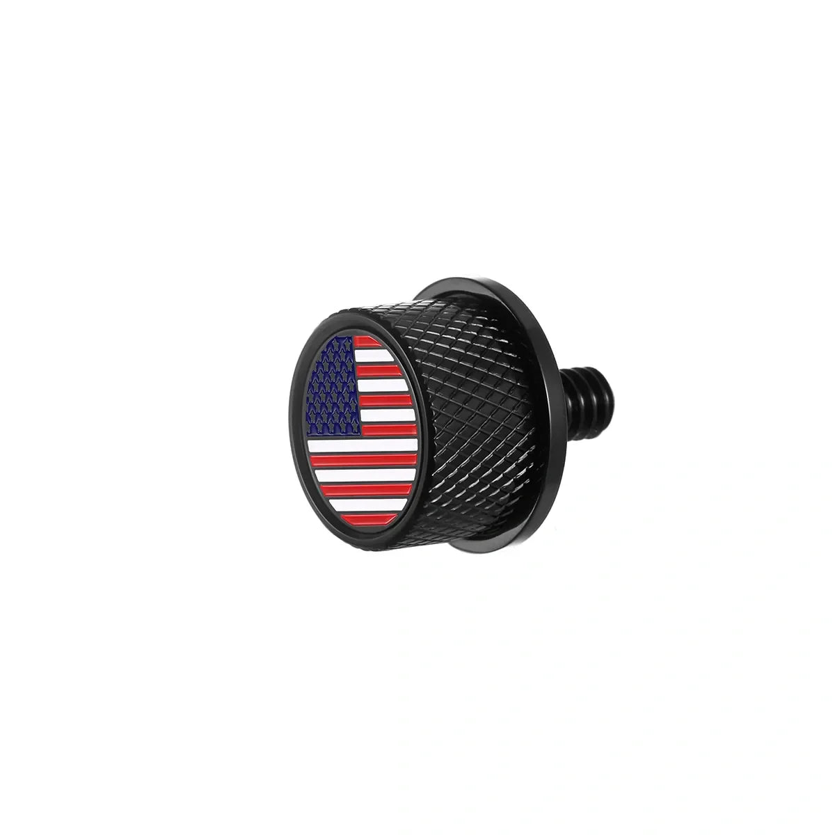 Stainless-Steel in Black Red White & Blue American Flag Seat Screw