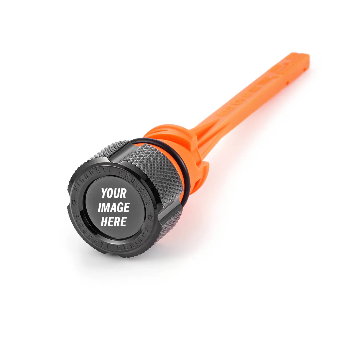 Custom Magnetic Dipstick for Harley-Davidson M8 Softail (2018-2025) - Knurled Black - Full Color