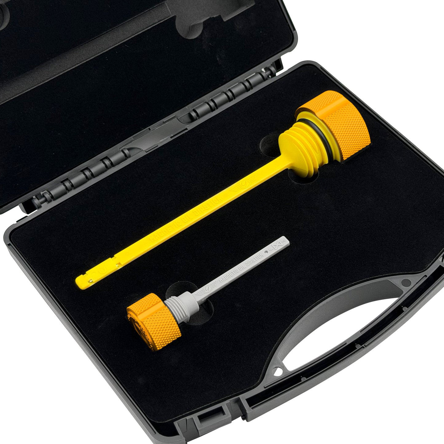 Performance Magnetic Dipstick Kit for Harley-Davidson M8 (2017-2026) - Knurled Gold