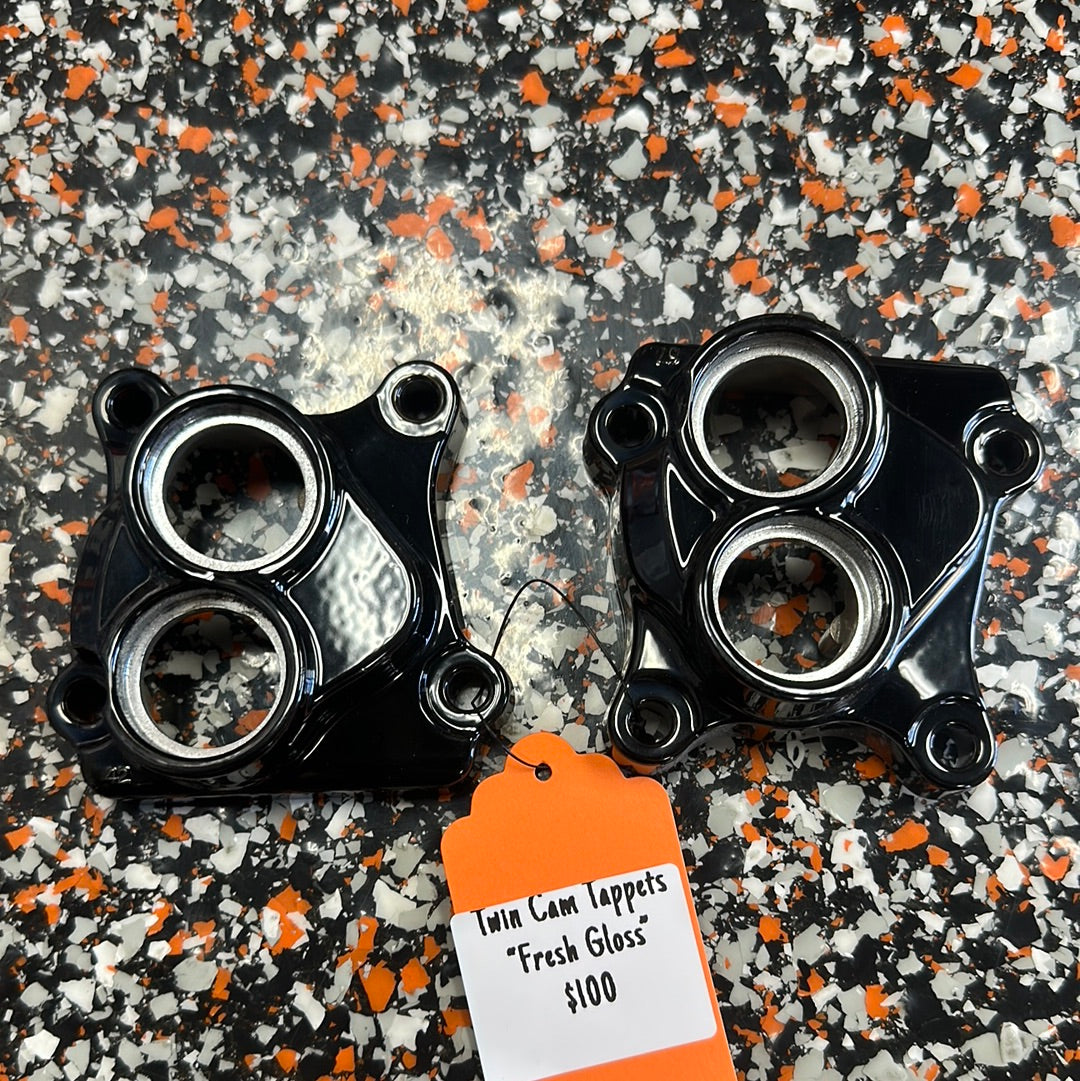 Twin Cam Tappet block covers- “Gloss” Black