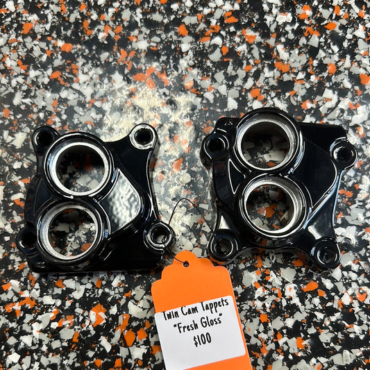 Twin Cam Tappet block covers- “Gloss” Black
