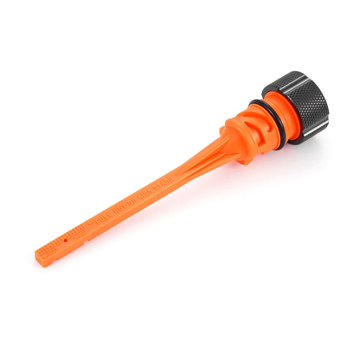 Custom Magnetic Dipstick for Harley-Davidson M8 Softail (2018-2025) - Knurled Black - Full Color