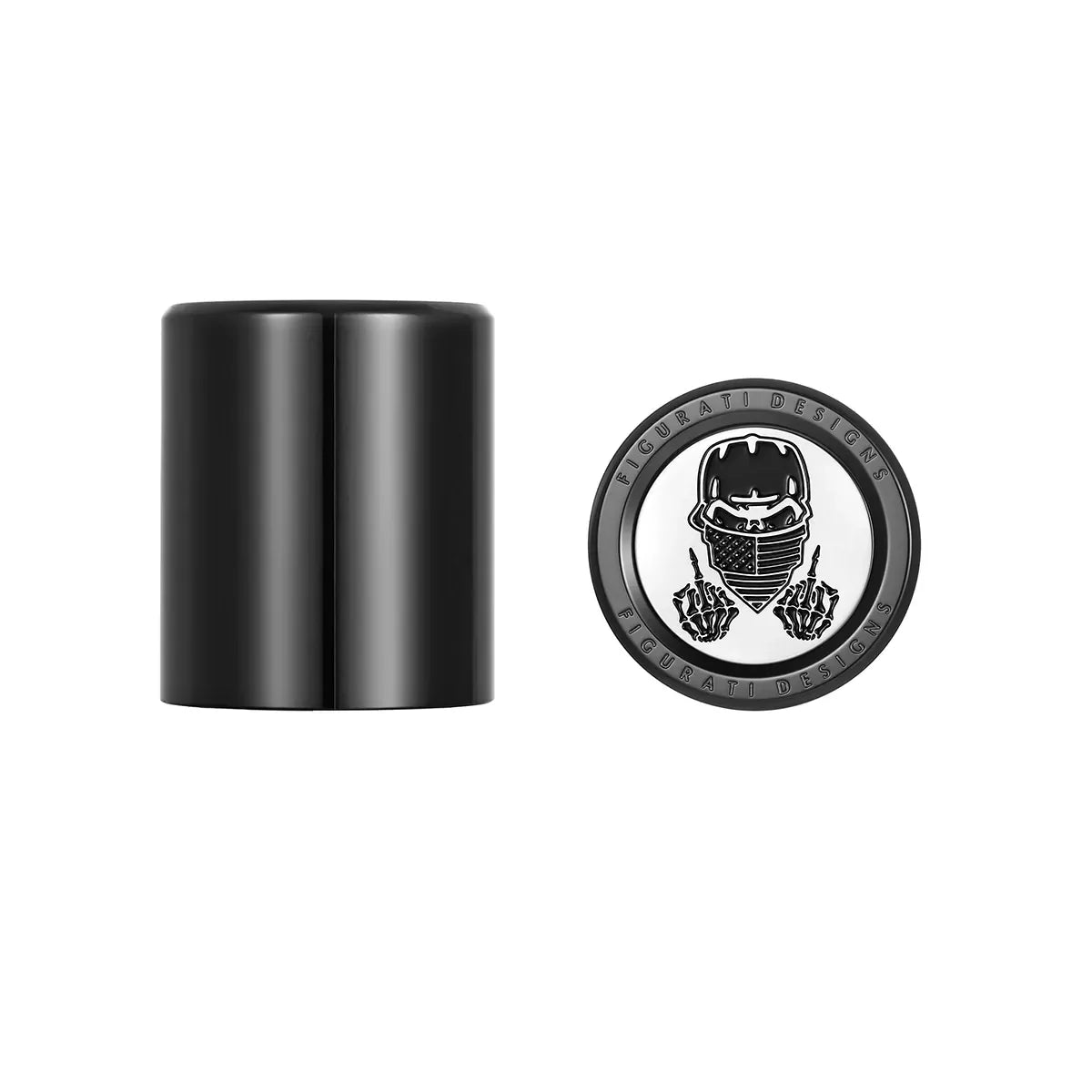 Harley-Davidson Stainless-Steel in Black masked Skull Docking Hardware