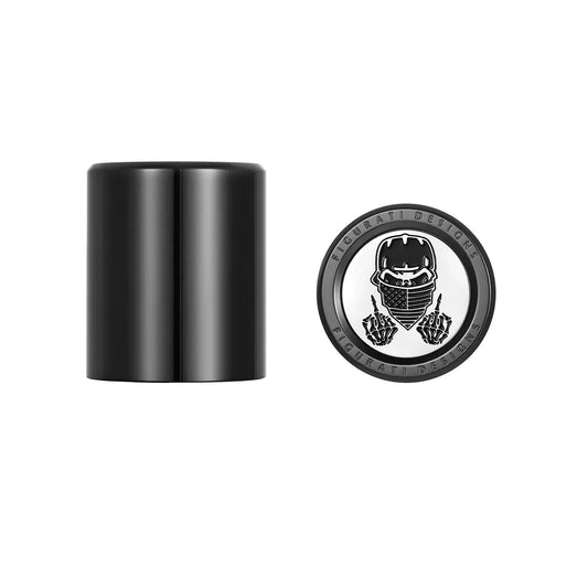 Harley-Davidson Stainless-Steel in Black masked Skull Docking Hardware