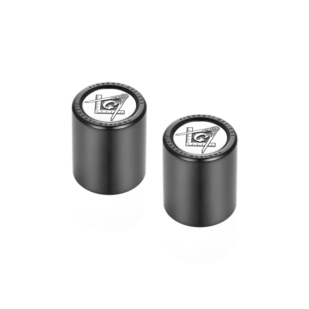 Harley-Davidson Stainless-Steel in Black Masonic Emblem Docking Hardware