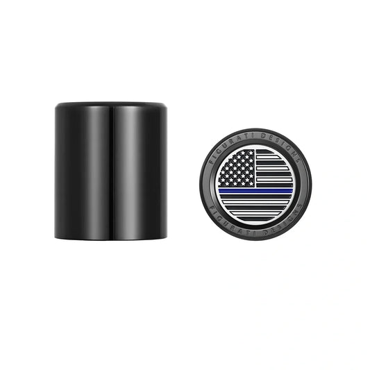 Harley-Davidson Stainless-Steel Blue Line American Flag Docking Covers