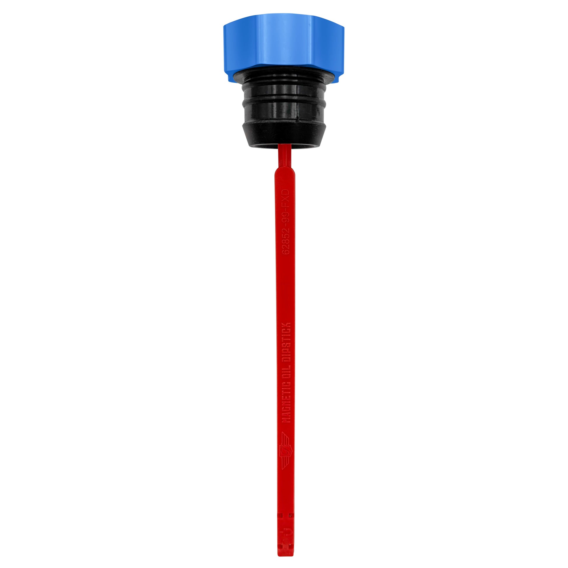 Performance Magnetic Dipstick for Harley-Davidson Dyna (1999-2005) - Curved Blue