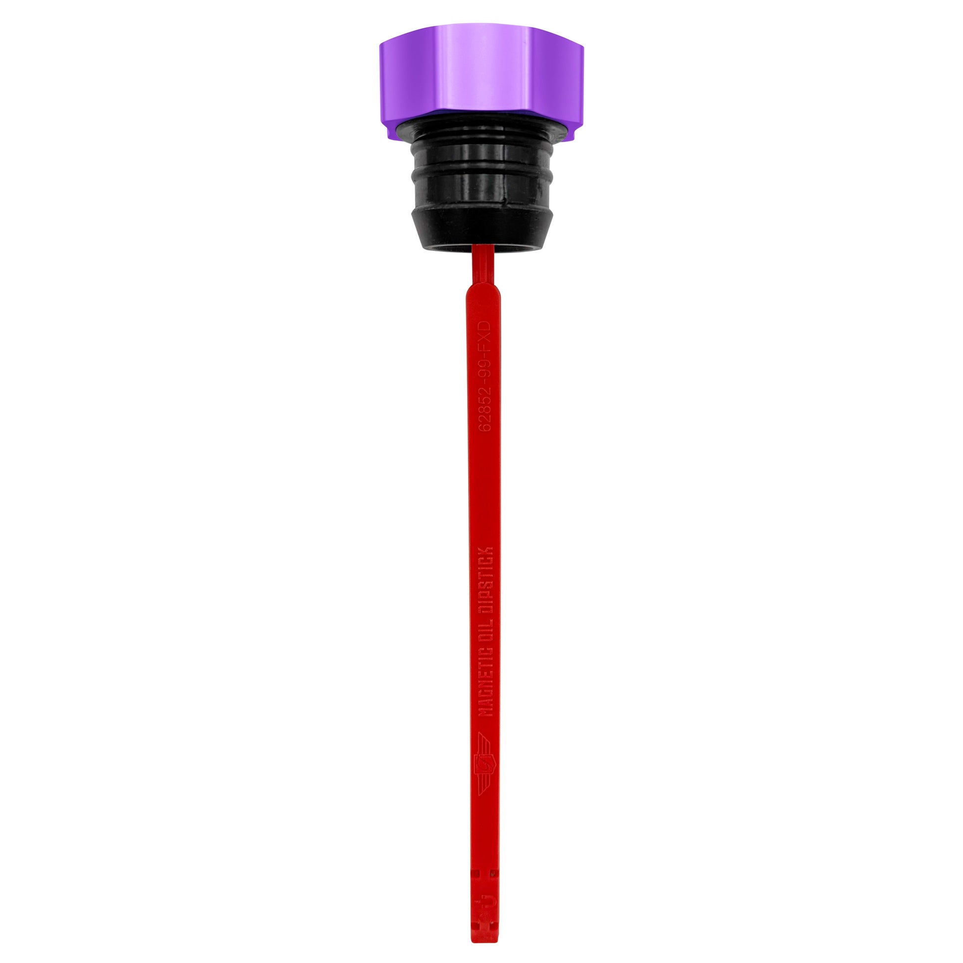 Performance Magnetic Dipstick for Harley-Davidson Dyna (1999-2005) - Curved Purple