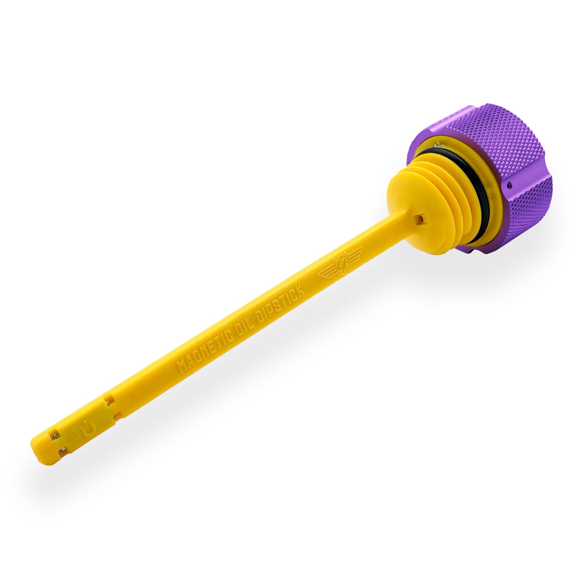 Performance Vented Dipstick for Harley-Davidson Touring M8 (2017-2026) - Knurled Purple