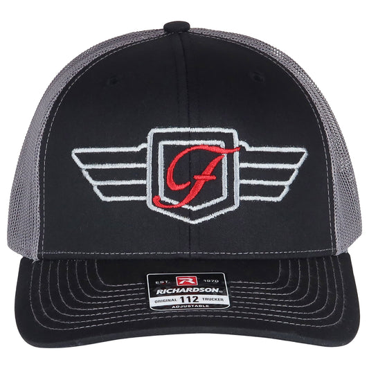 Figurati Designs Performance Trucker Hat - Silver & Red