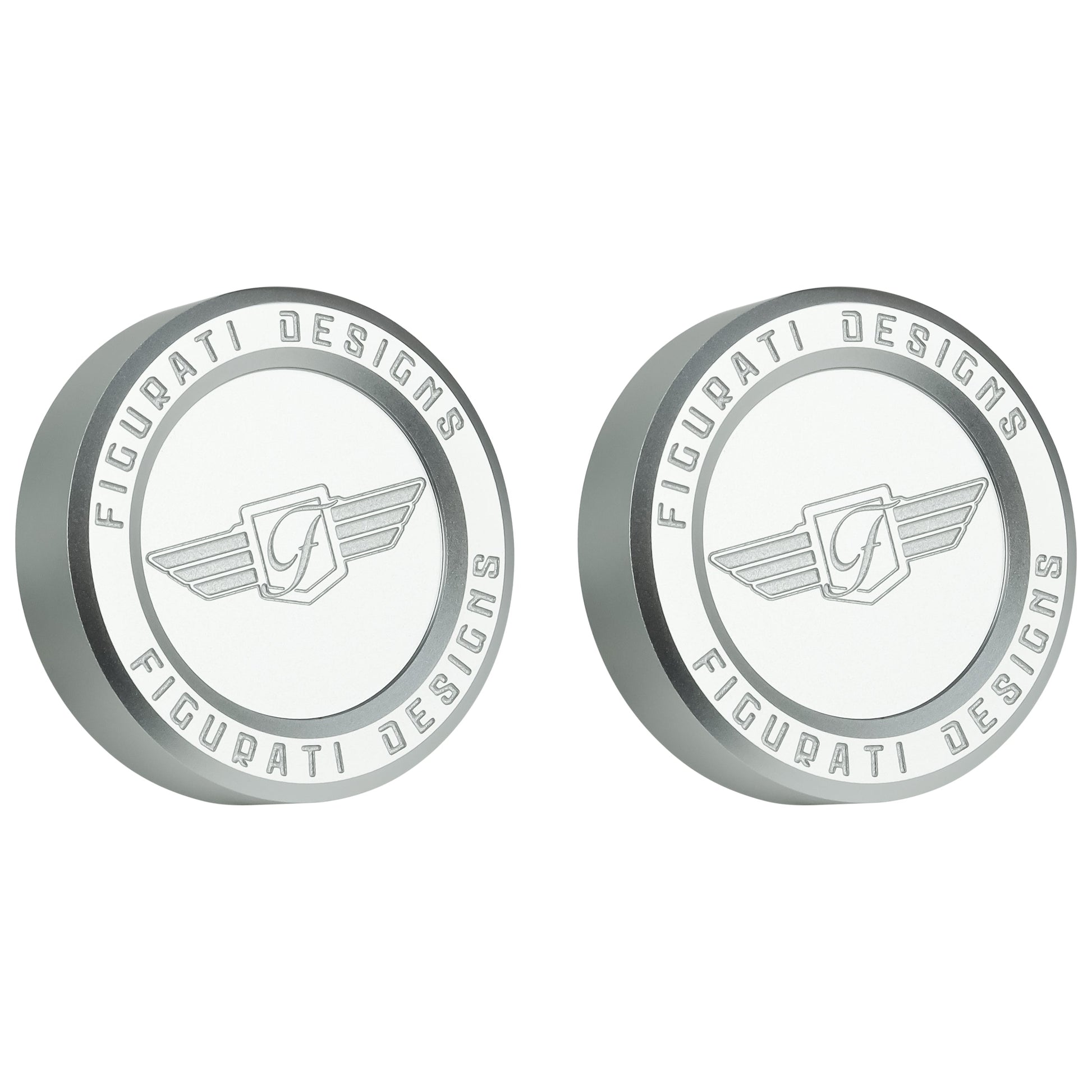 Performance Aluminum Front Axle Nut Covers - Silver