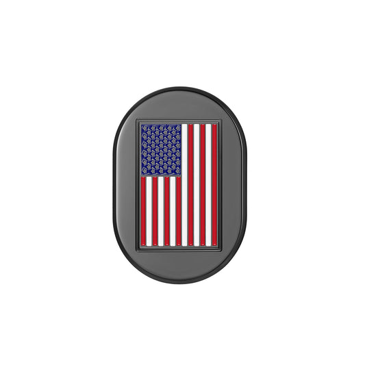 Harley-Davidson Black American Flag Antenna Cover - Left