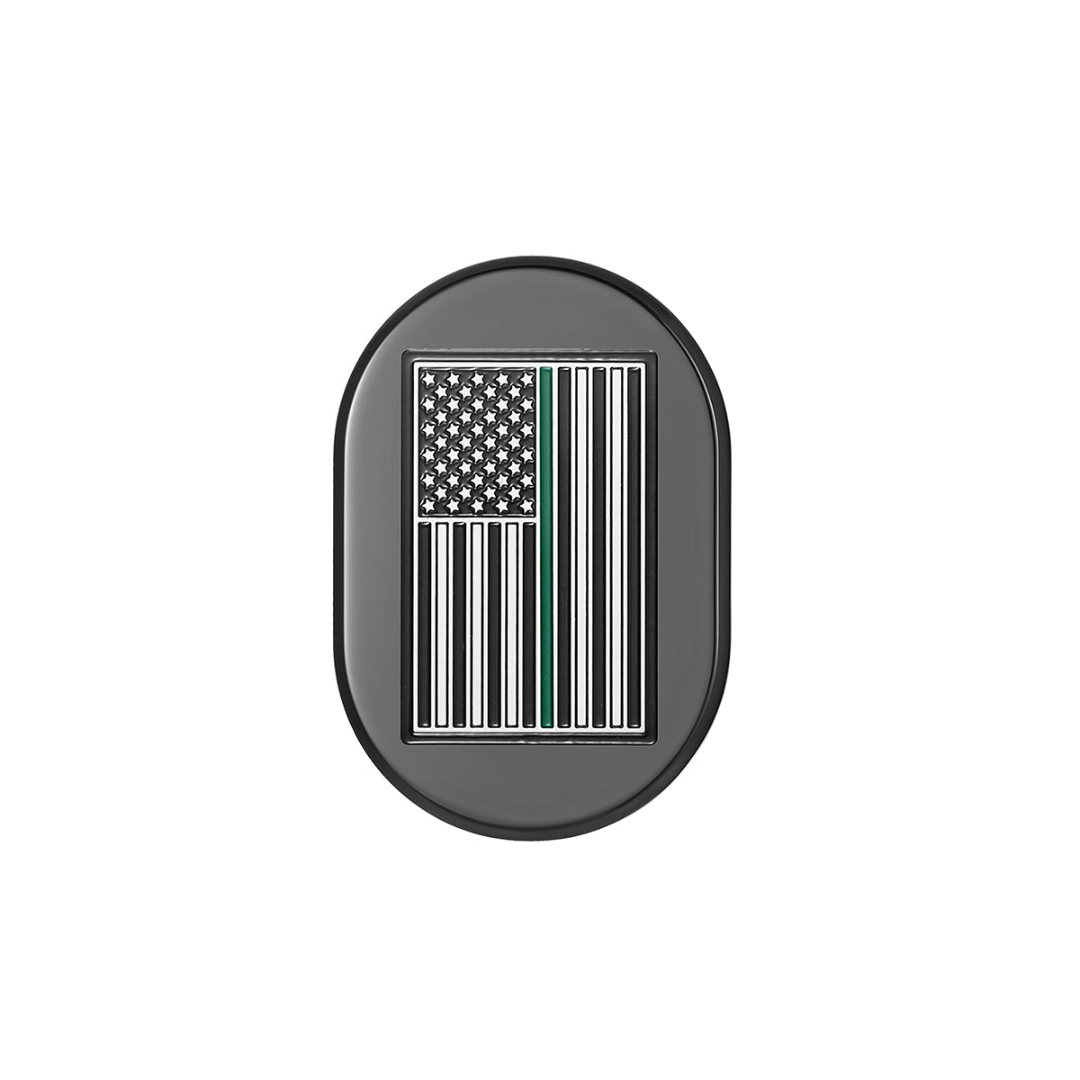 Harley-Davidson Black thin Green Line Antenna Cover - Right