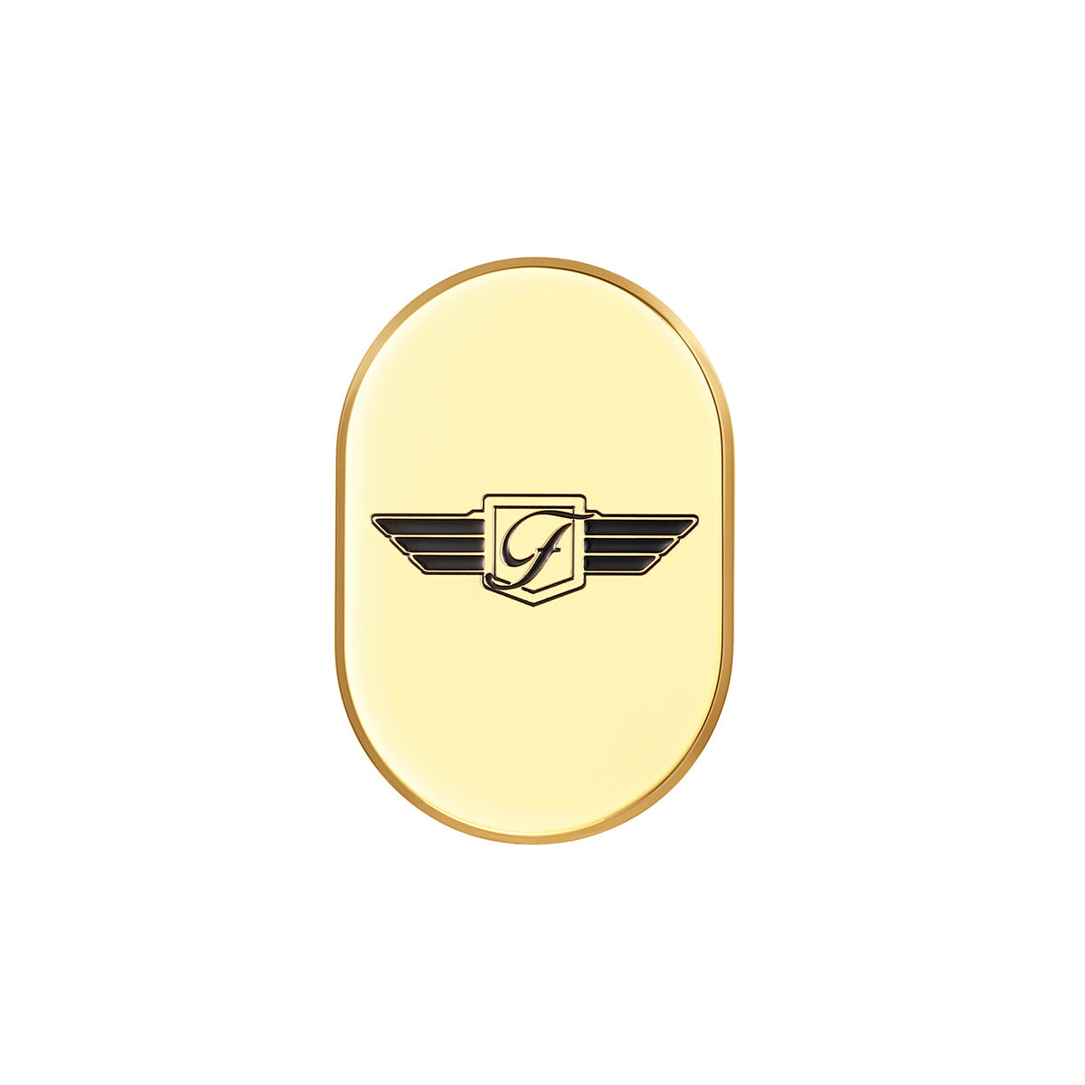 Harley-Davidson Gold FD Logo Blk. Antenna Cover - Right