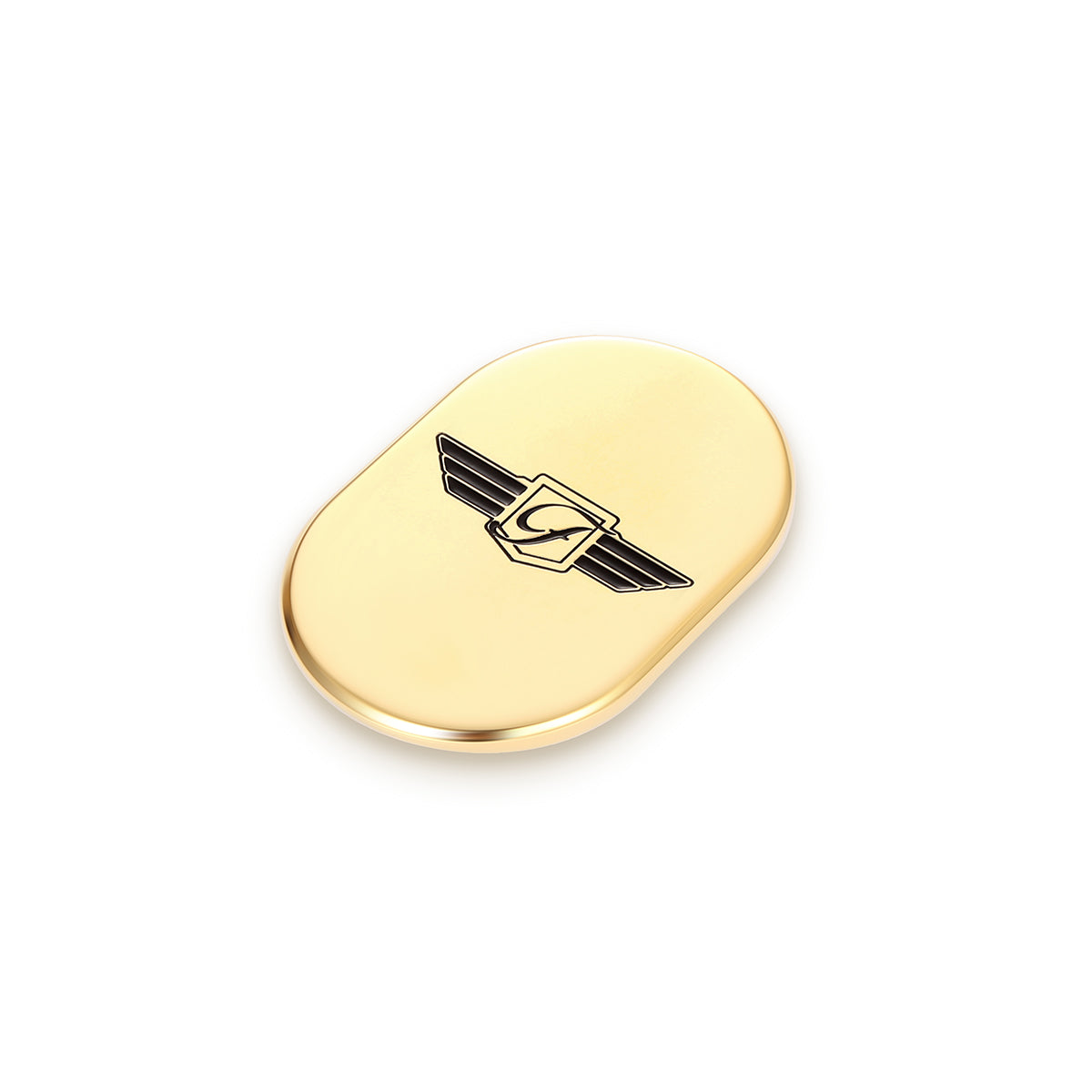 Harley-Davidson Gold FD Logo Blk. Antenna Cover - Right