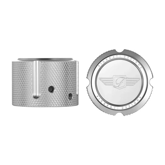 Harley-Davidson Stainless-Steel Front Axle Nut Covers Figurati Designs Logo